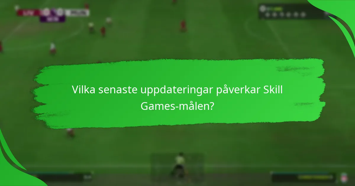 Hur jämför sig Skill Games-mål med andra Ultimate Team-mål?